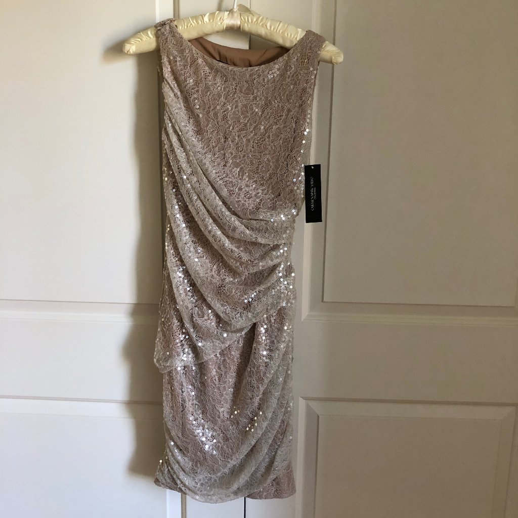 Carmen Marc Valvo, Sequined, Size 6